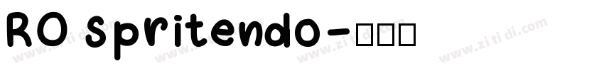 RO spritendo字体转换